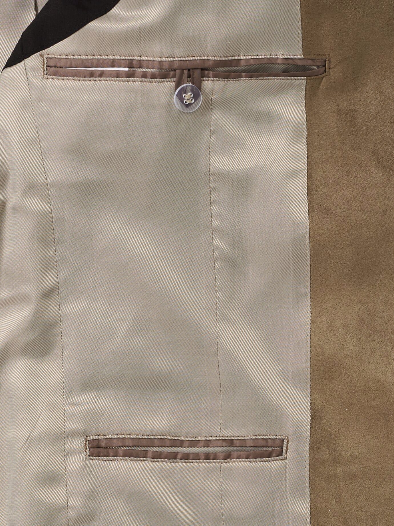 Walbusch Janker Herren Reiseleinen-Janker Comfort fit Stehkragen, modern, knitterarm, Kurzgröße – Bild 4 von 4