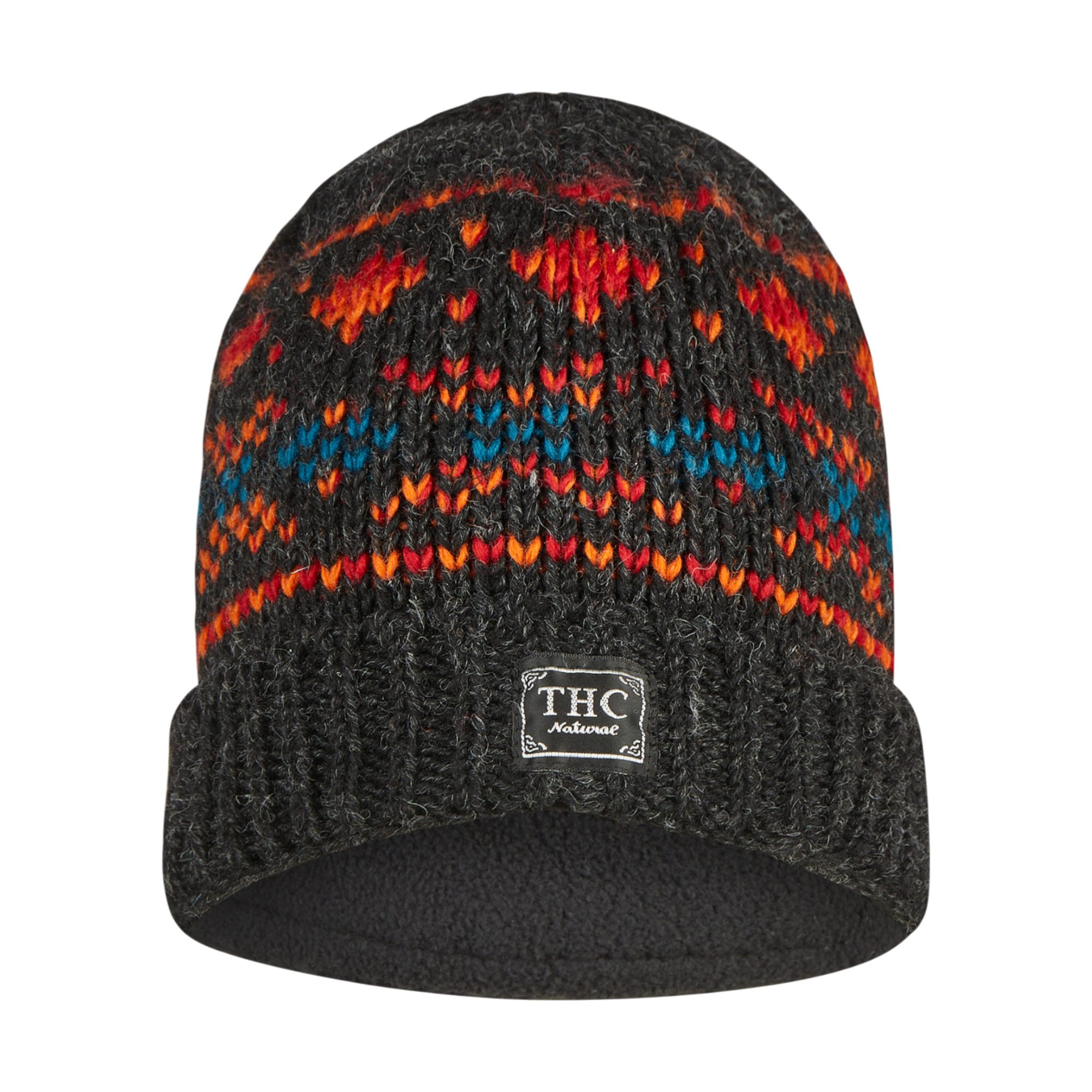 THC Natural Line Strickmütze THC Schafwoll Rollcap 819 (1 Stück, 1-St., 1 Stück) Innenfutter Fleece