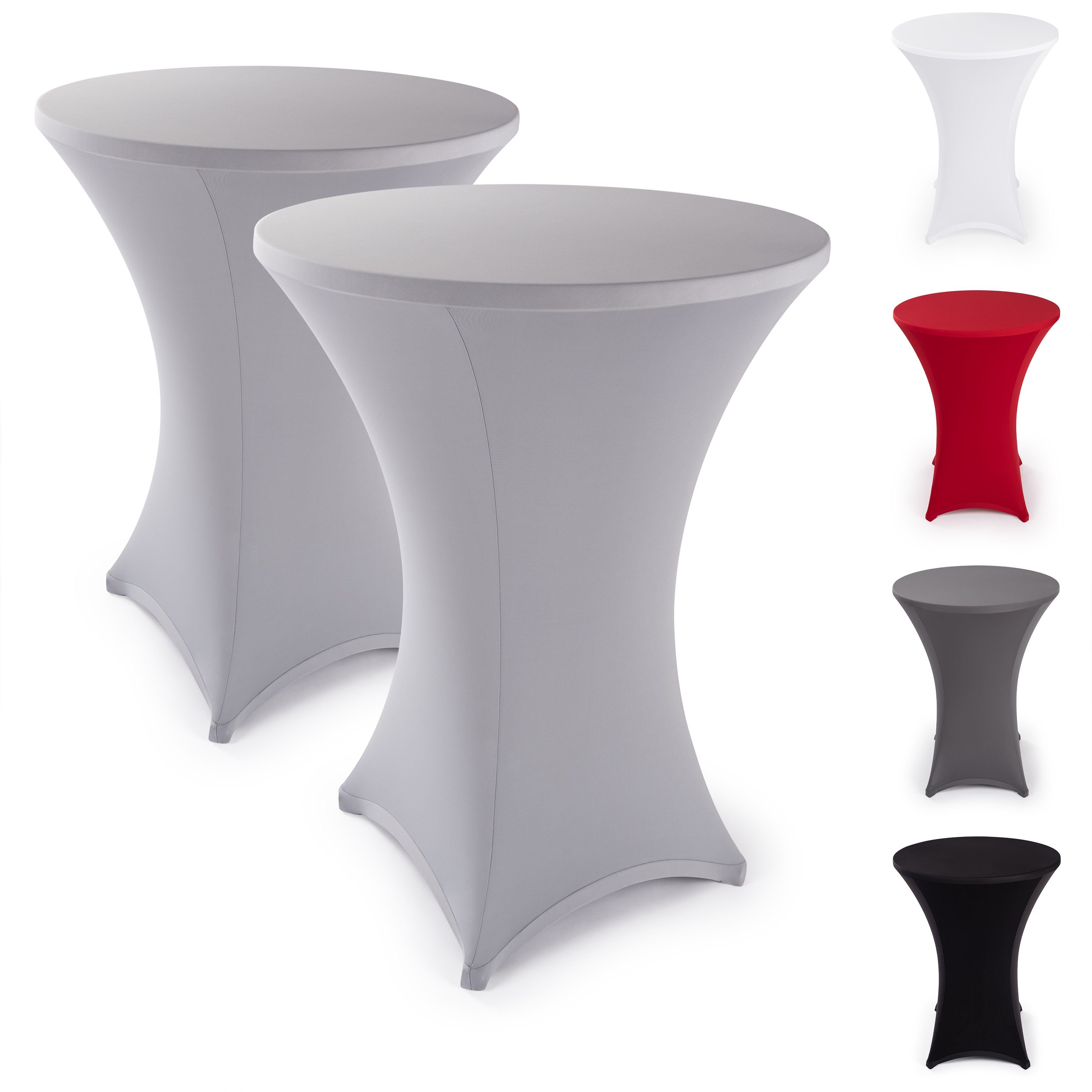 Hussen-Set Stehtisch Hussen, Blumtal, Elegante Stehtischhusse für Bistrotische