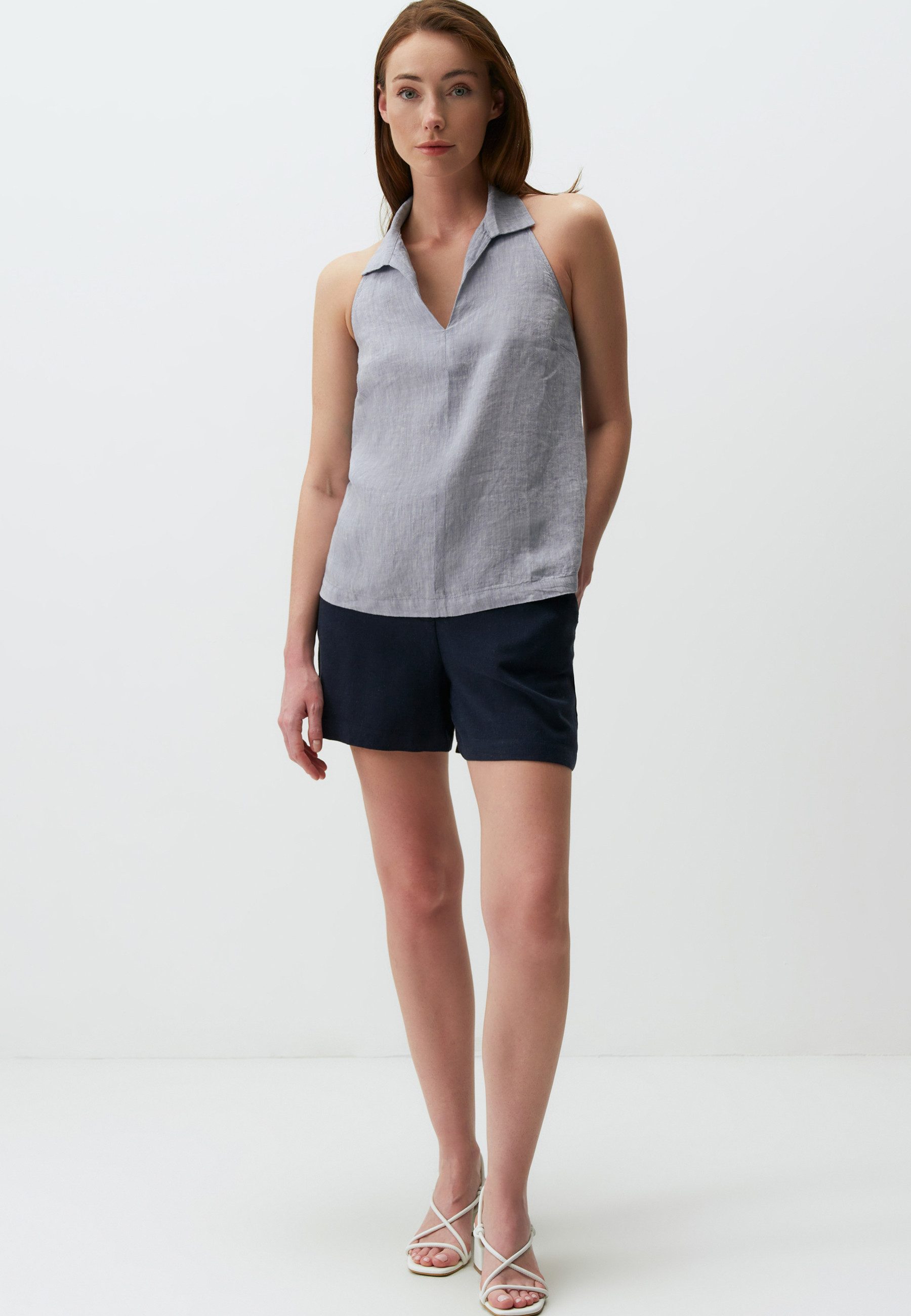 Jimmy Key Blusentop Leinen Bluse Am günstig online kaufen