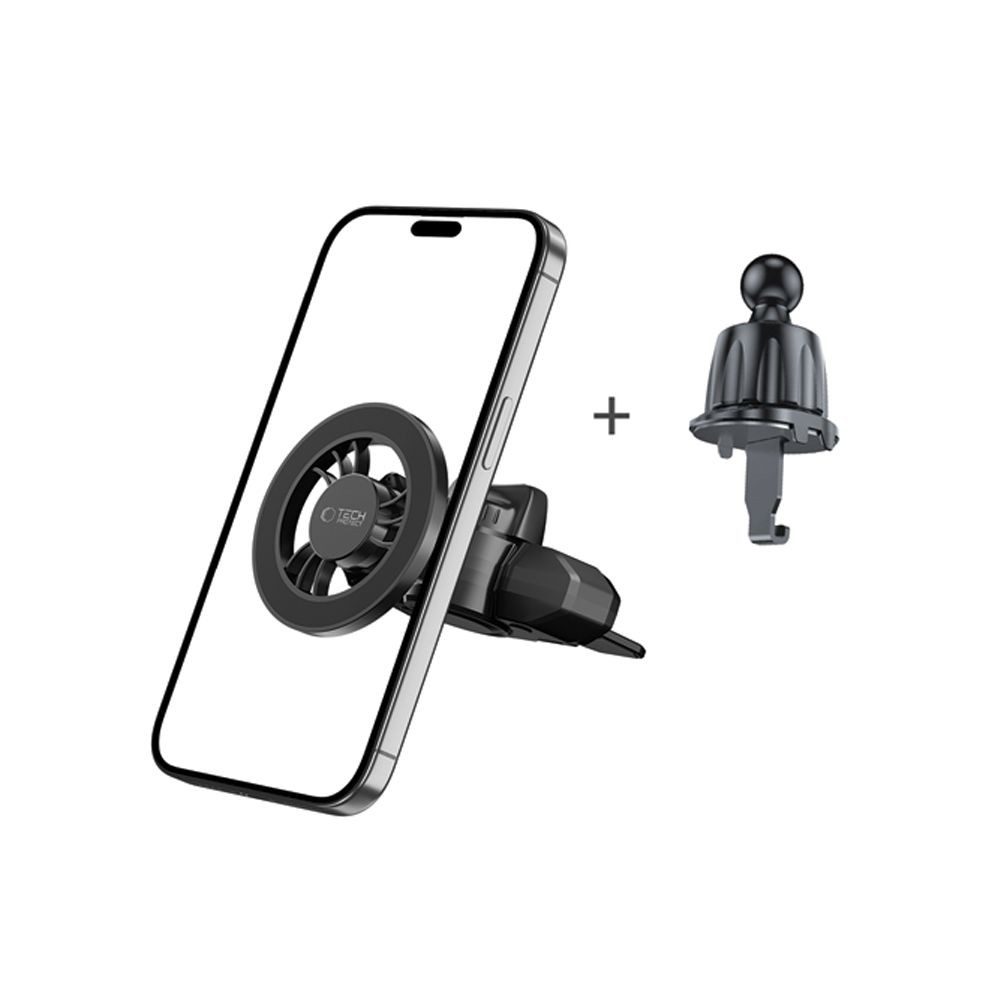 TECH PROTECT Smartphone-Halterung Magnethalter Autohalterung Handyhalter, (Spar-Set, 1-tlg., 360° drehbar magnetisch, MagSafe-kompatibel, 360° drehbar, CD-Schlitz)