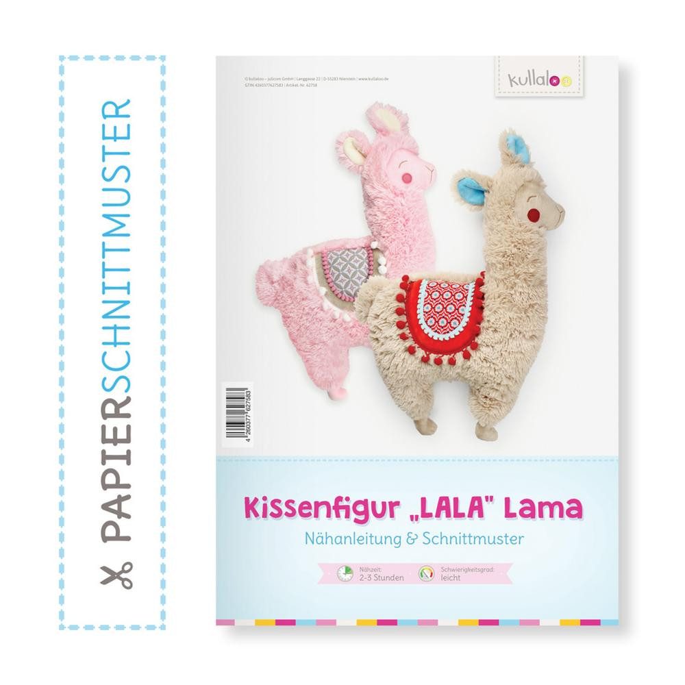 kullaloo Bücher-Adventskalender - Papierschnittmuster & Nähanleitung Kissenfigur LALA