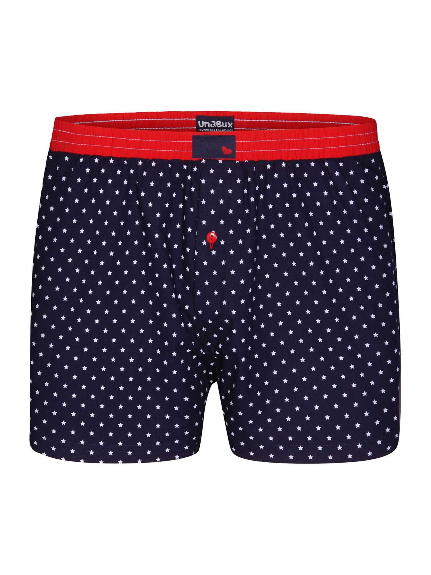 Unabux Boxershorts Dunkelblau mit Motiv günstig online kaufen