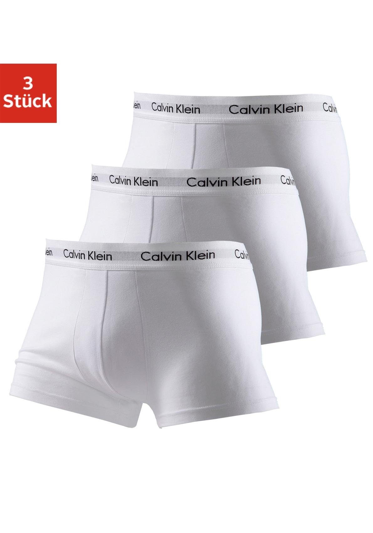 mit Klein Calvin Underwear weißem Hipster (3-St) Webbund