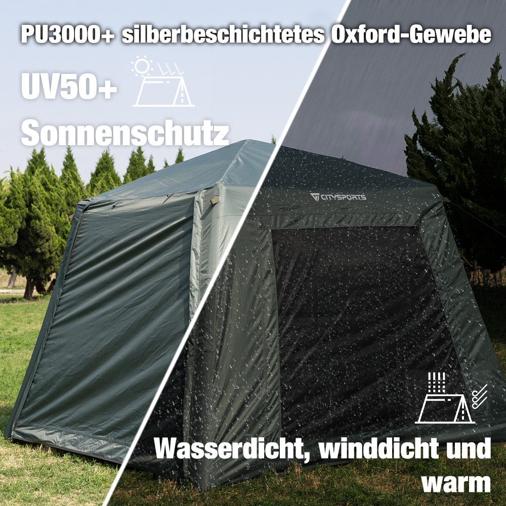 CITYSPORTS aufblasbares Zelt Campingzelt für 4-6 Personen, 5.2m², Mit feuch günstig online kaufen