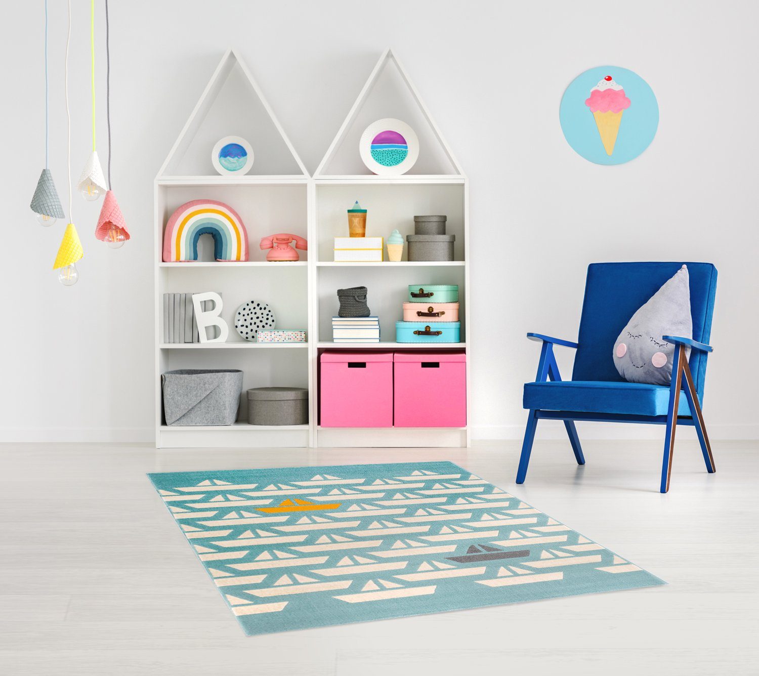 Rikmani Kinderteppich Kinderzimmerteppich Design-Teppich für Kinderzimmer, günstig online kaufen