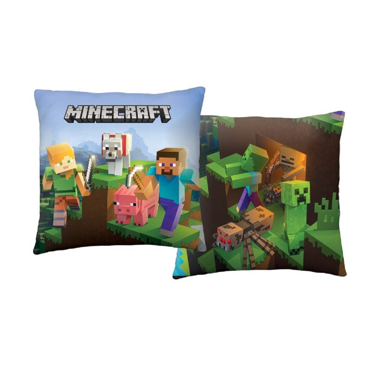 Minecraft Dekokissen Kuschelkissen (1 Stk) 40 x 40 cm aus Polyester