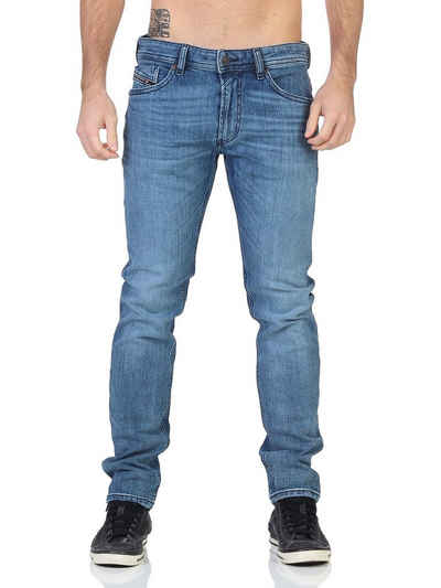 Diesel Slim-fit-Jeans Diesel Herren Jeans THOMMER-R - RM066 5-Pocket-Style, Gerader-Fit, Dezent-Used-Look