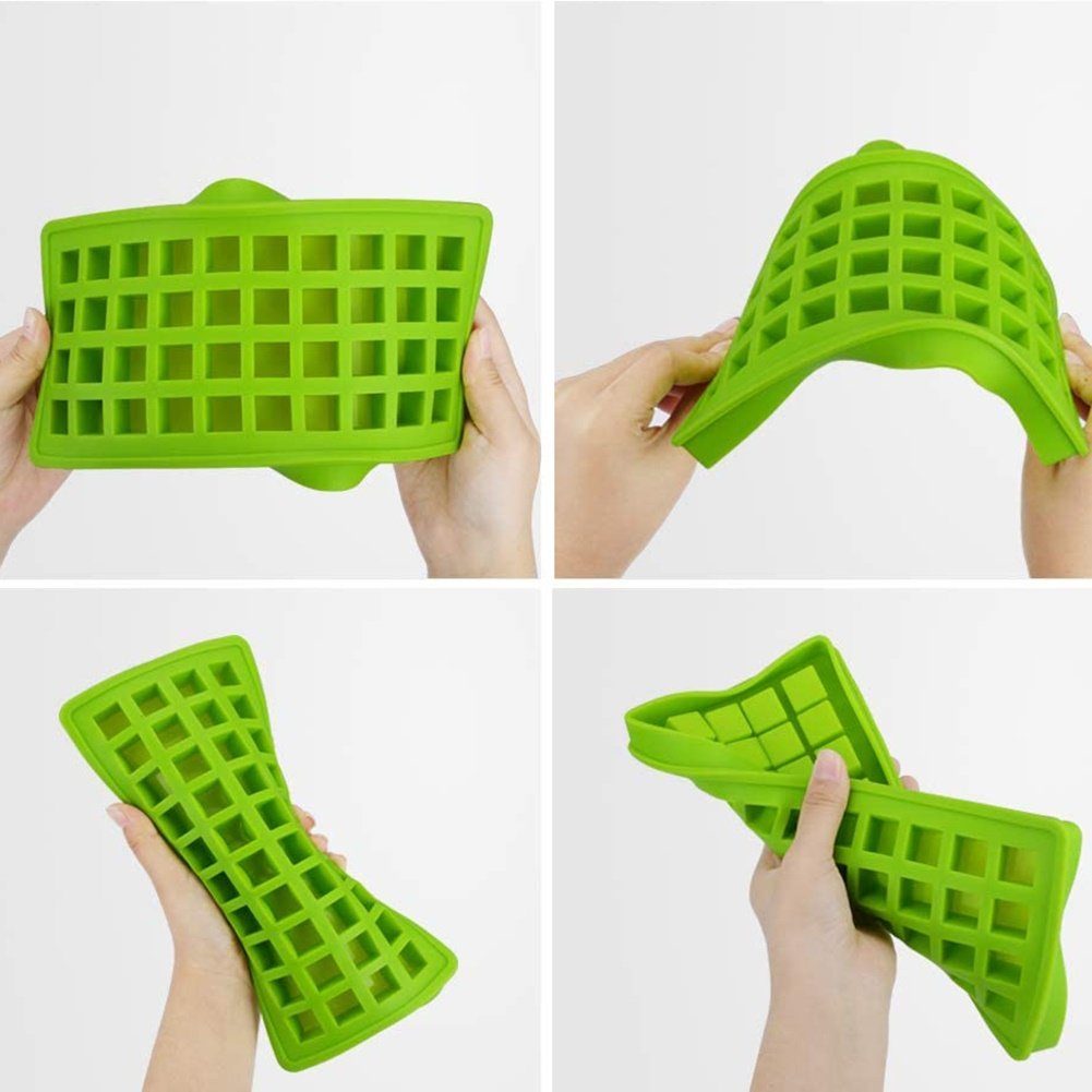 Eisform Rosenrot Eiswürfelform Quadrat Küchenwerkzeug Jelly Silikon Würfel Form Popubear Eisform