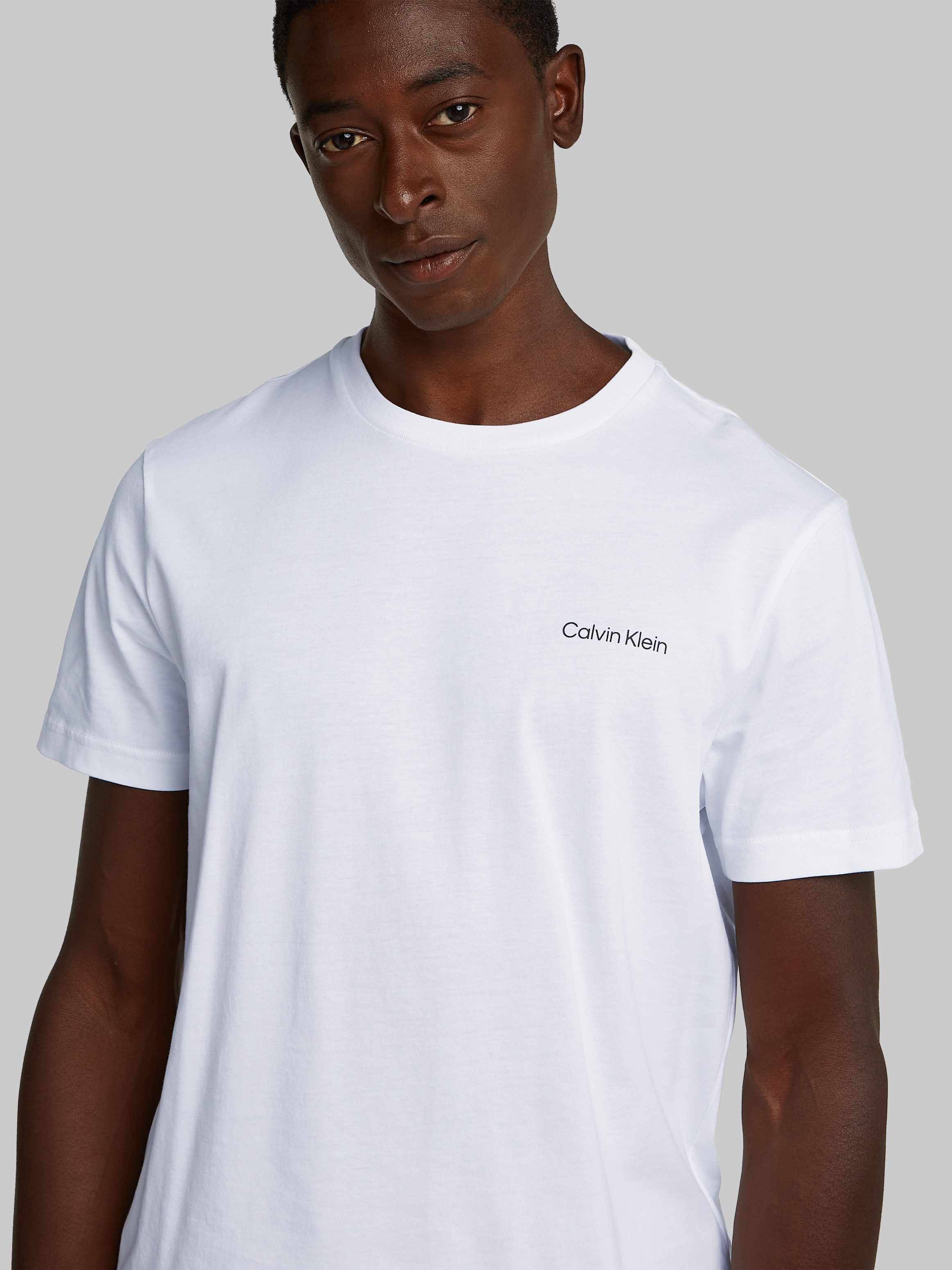 Calvin Klein T-Shirt CP-LINEAR BOX LOGO T-SHIRT in Unifarbe günstig online kaufen