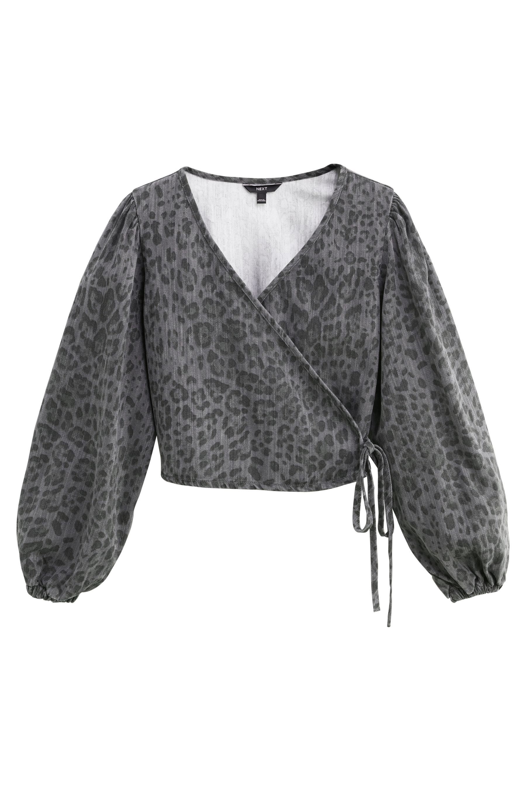 Next Jeanshemd Wickelbluse aus Jeansstoff (1-tlg) günstig online kaufen