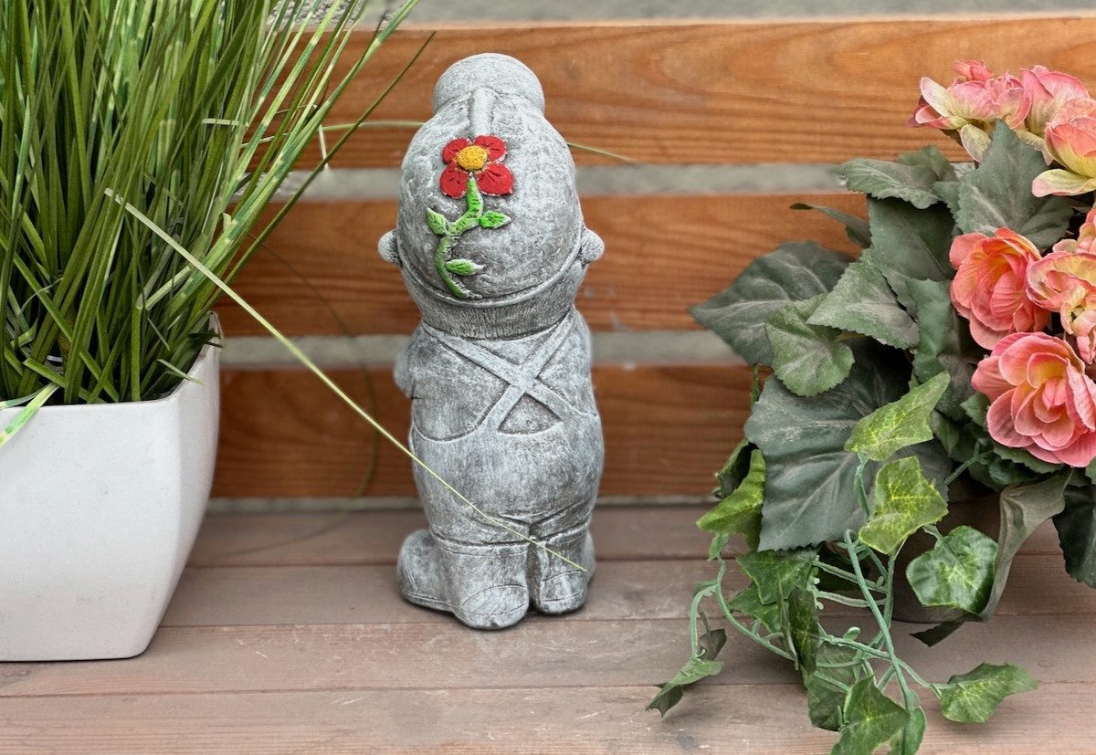 Stone and Style Gartenfigur Frostfeste Steinfigur Maulwurf Grubi Bergmann – Bild 4 von 5