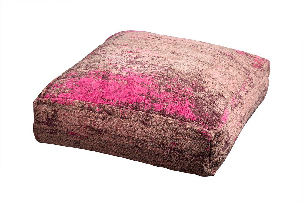 riess-ambiente Bodenkissen XL MODERN ART 70cm rot / pink, Sitzkissen · abstraktes Muster · Modern Design