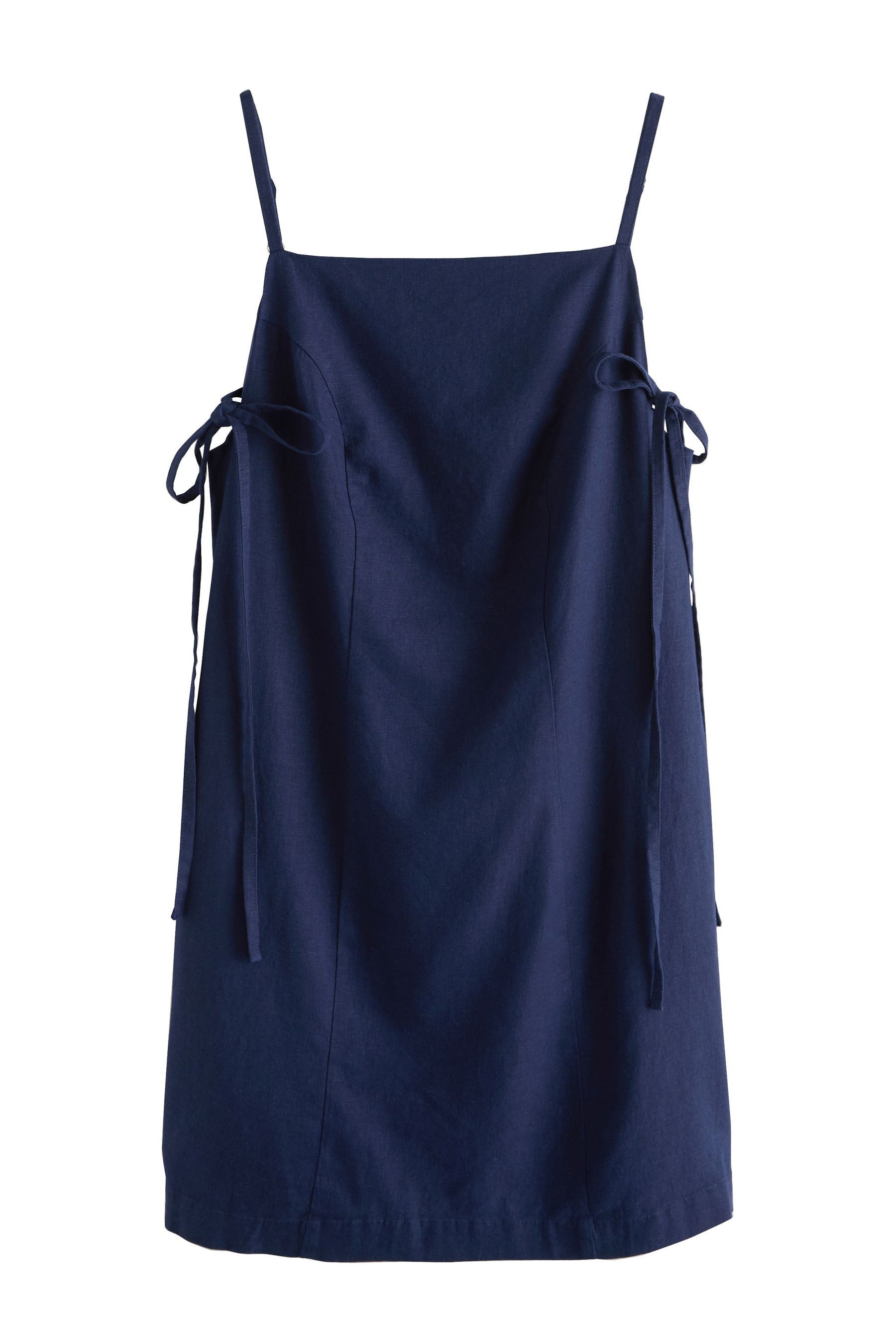 Next Sommerkleid Sommer-Minikleid mit Carré-Ausschnitt und Trägern (1-tlg)