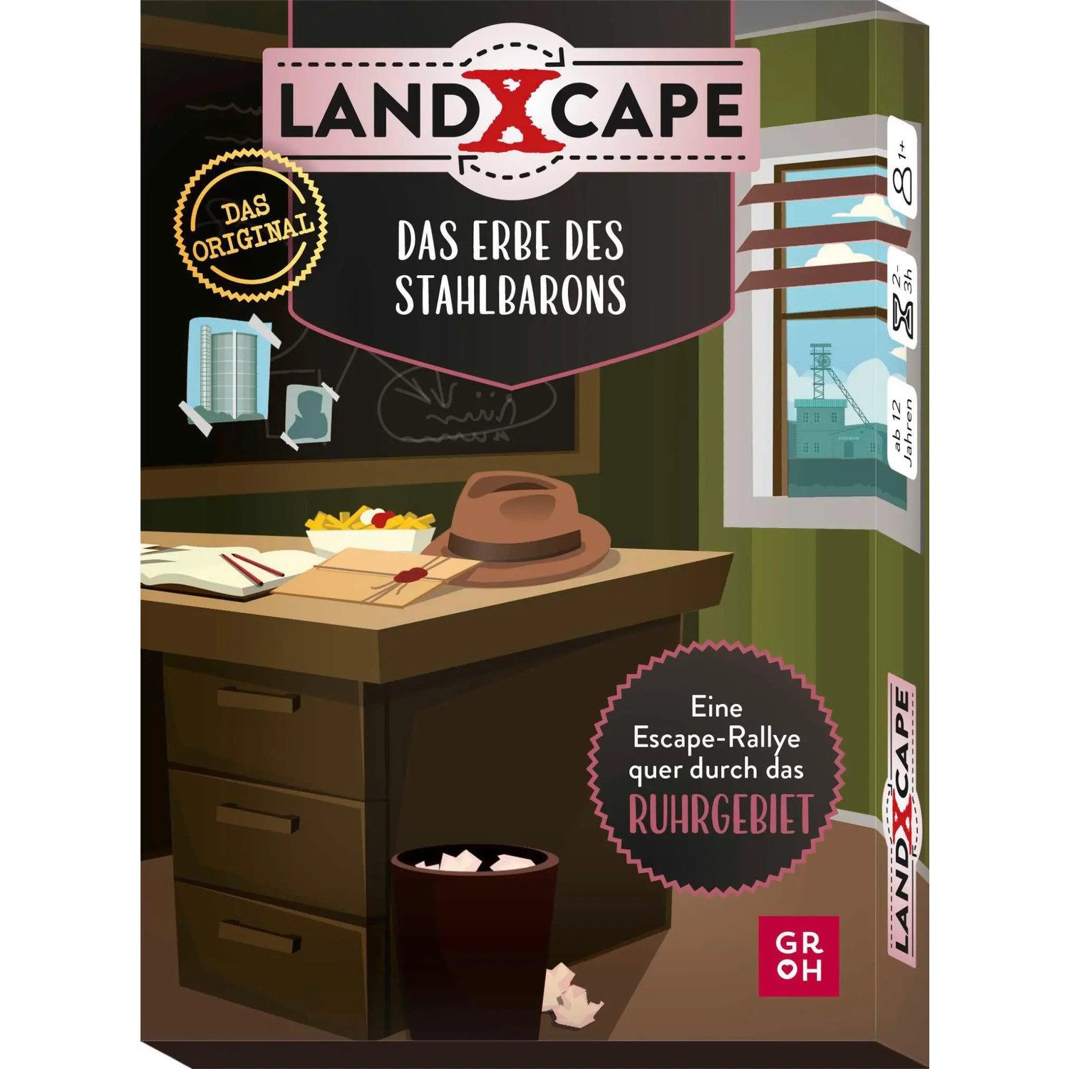groh Verlag Spiel LandXcape - Das Erbe des Stahlbarons