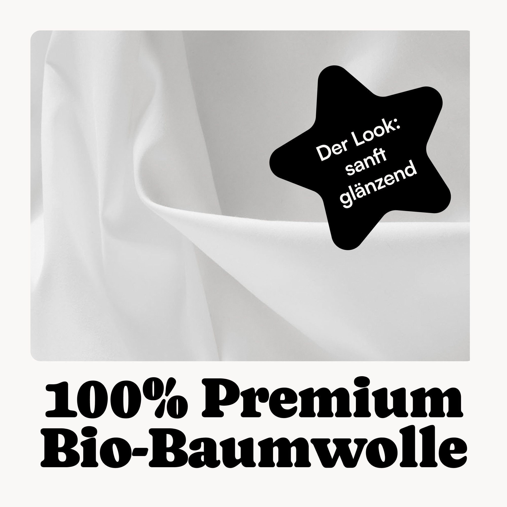 Seralino Kissenbezüge Mako Satin Kissenbezug (100% Bio Baumwolle) weich, hautfreundlich, (2 Stück), Fairtrade/ GOTS zertifizierte uni Kissenhülle mit Reißverschluss