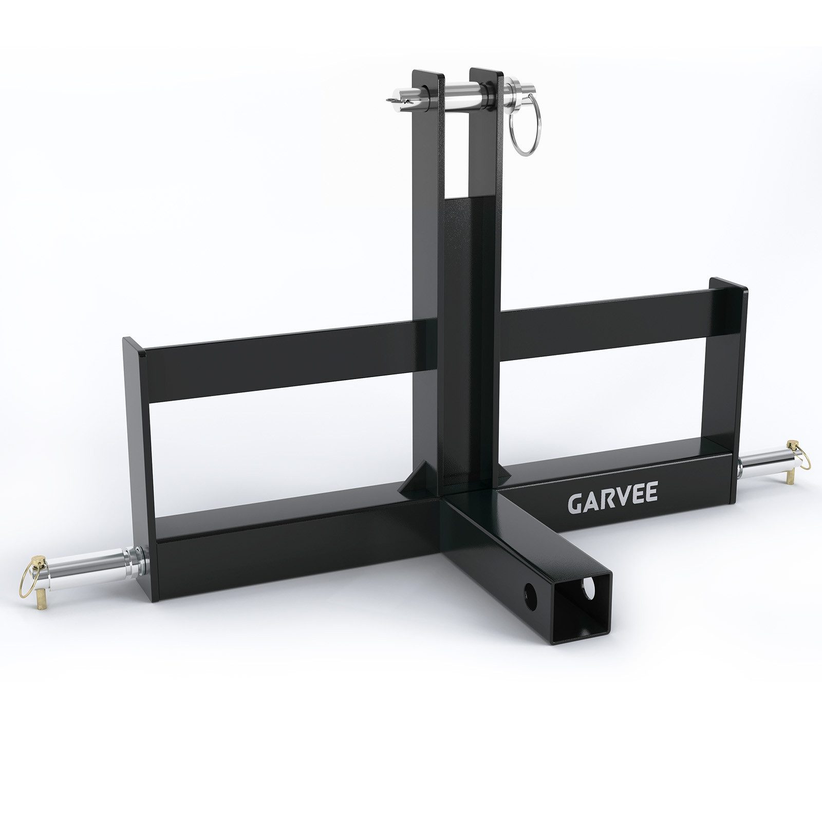 GarveeMore Microbagger Schwarzer 3-Punkt Adapter, 5 cm Empfänger, zerlegbar