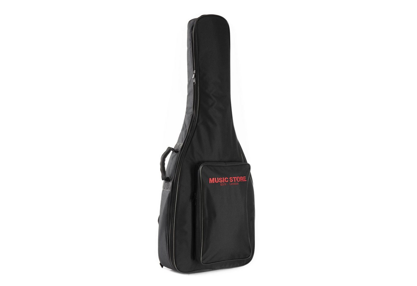 MUSIC STORE Gitarrentasche (Gigbag für klassische Gitarre Wasserabweisend 10mm Polsterung Zubehörfach Rucksackgarnitur, Gitarrenkoffer und Gitarrentaschen, Gitarrentasche Konzertgitarre), Gigbag klassische Gitarre, wasserabweisend, 10mm Polsterung