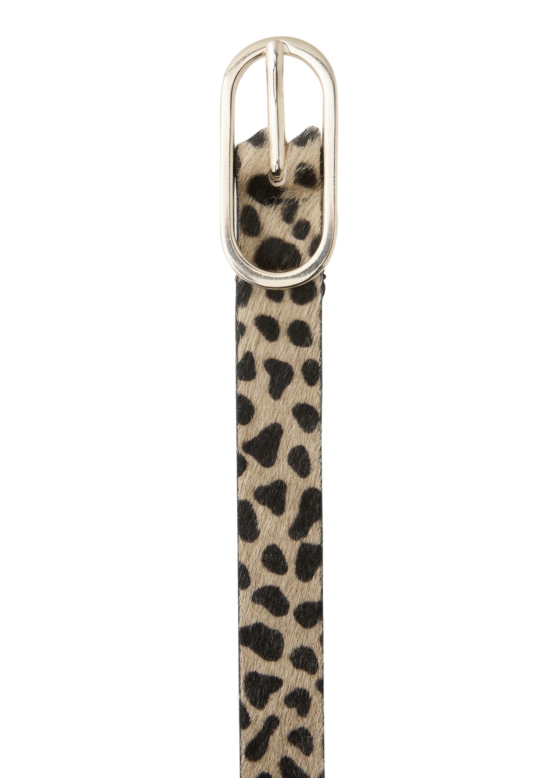 STREET ONE Ledergürtel OP_Thin Leo Belt with Fur Leat, Black – Bild 2 von 5