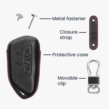 kwmobile Schlüsseltasche Autoschlüssel Hülle für (1-tlg), Leder Schutzhülle Schlüsselhülle Cover - Schlüssel Case