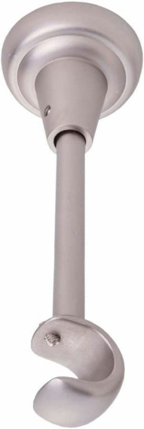 MDEKOR Gardinenstangenhalter für Gardinenstange 19 mm, Deckenträger 1-läufig Chrom Matt R-TYP