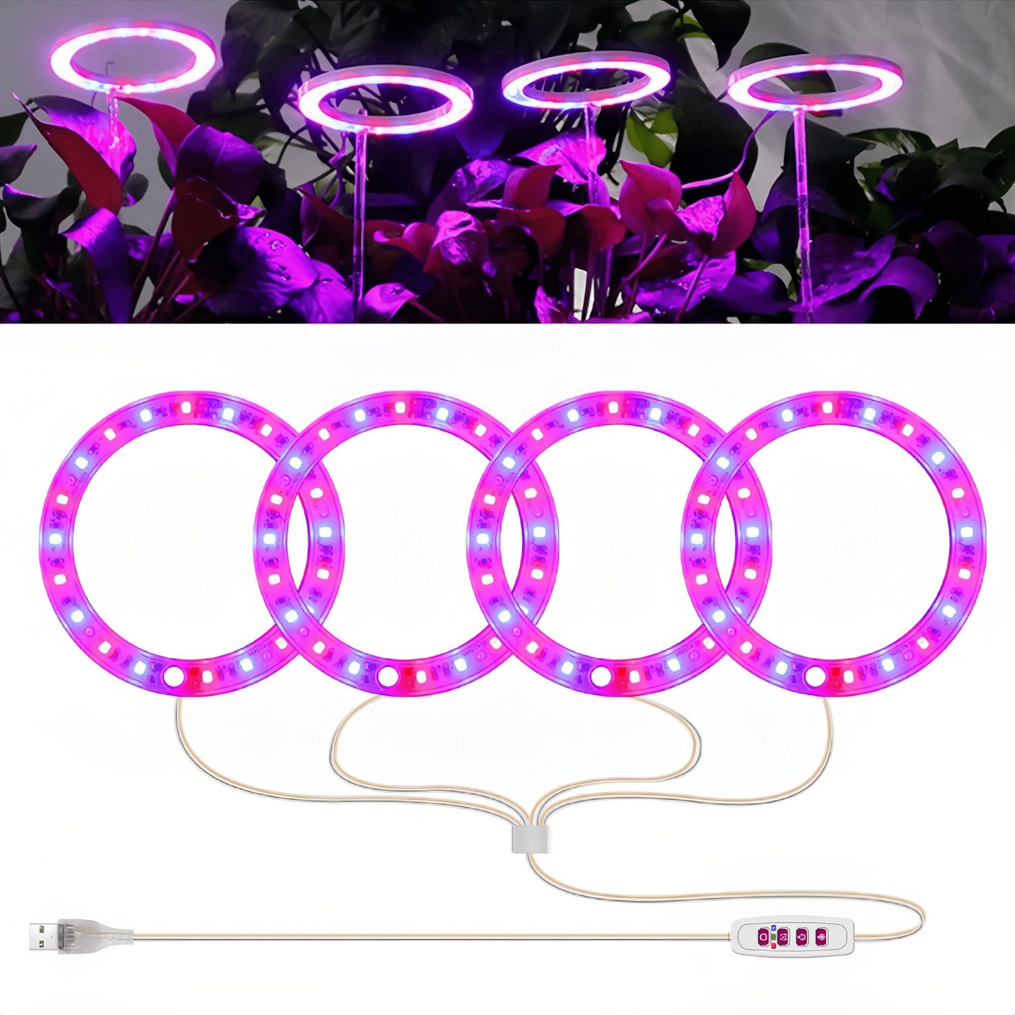 RWEUOQ Pflanzenlampe LED Vollspektrum Pflanzenlicht für günstig online kaufen