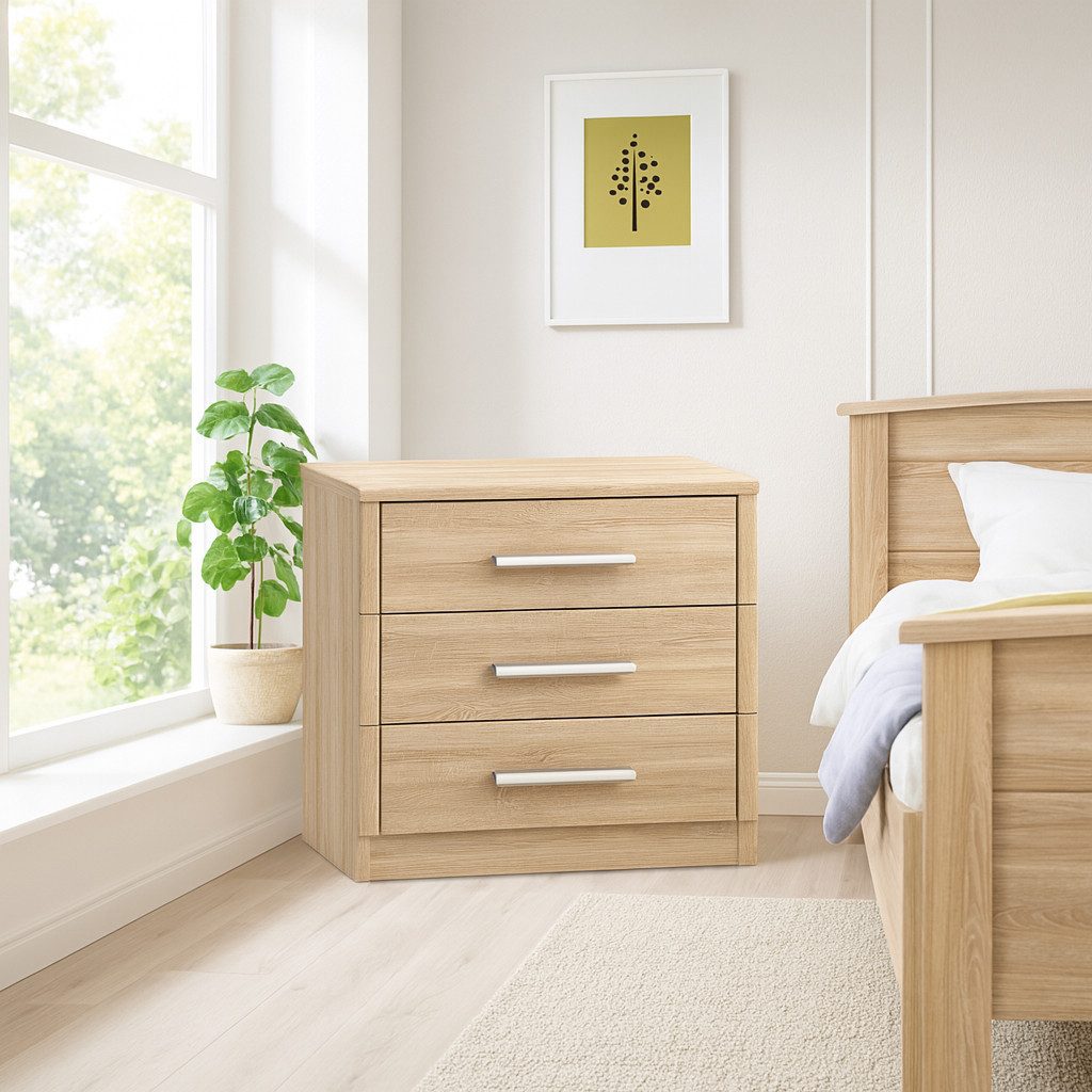 bv-vertrieb Schlafzimmer-Set Senioren-Schlafzimmer Kombination Eiche sonoma