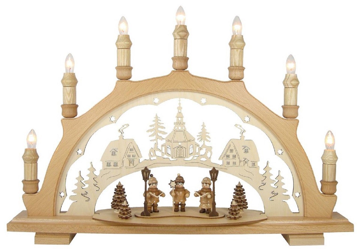 Lenk und Sohn Osterhase Lenk und Sohn Schwibbogen Sternsänger natur, Handarbeit aus dem Erzgebirge