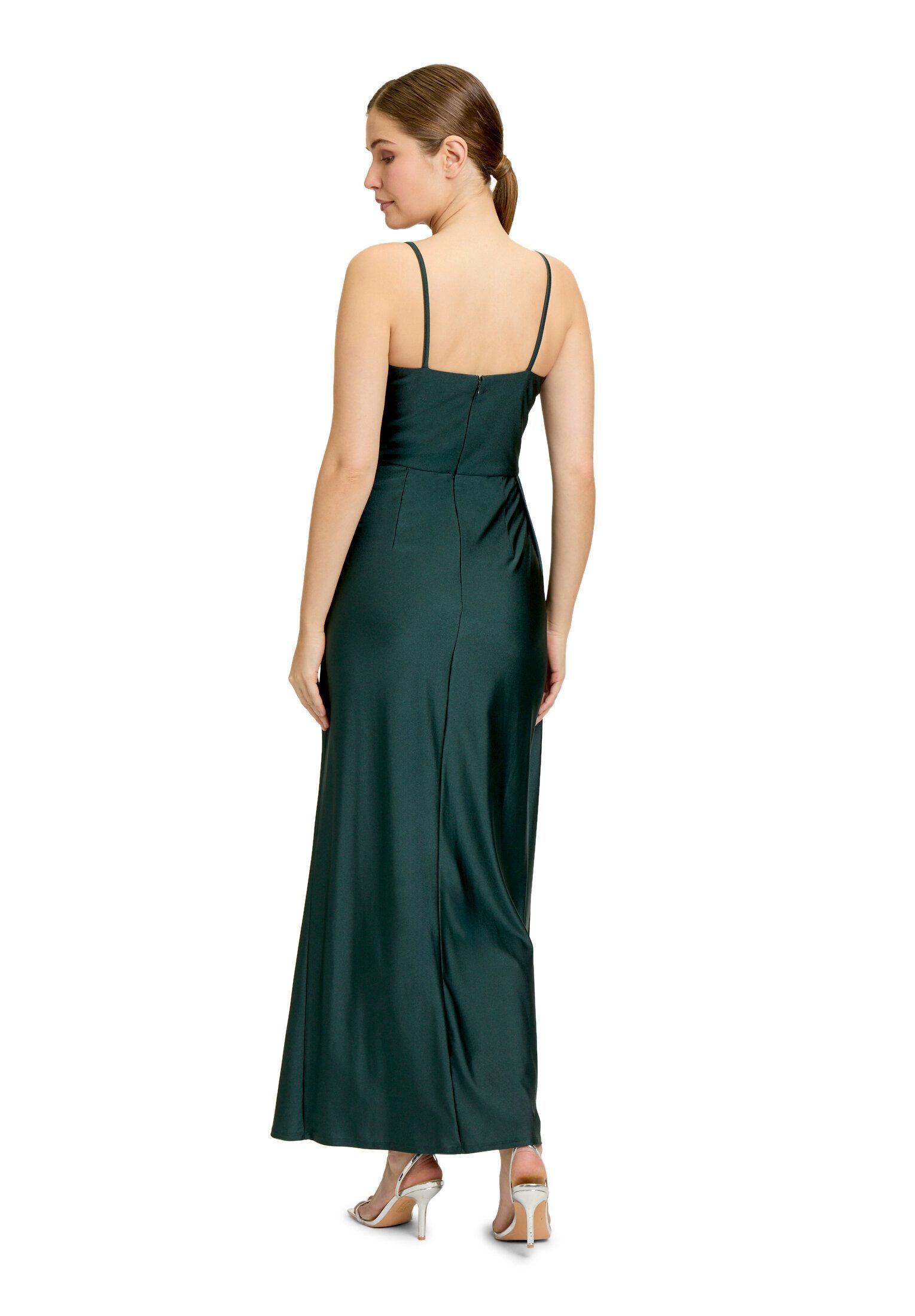 Vera Mont Abendkleid Damen mit Schmucksteinen Raffung