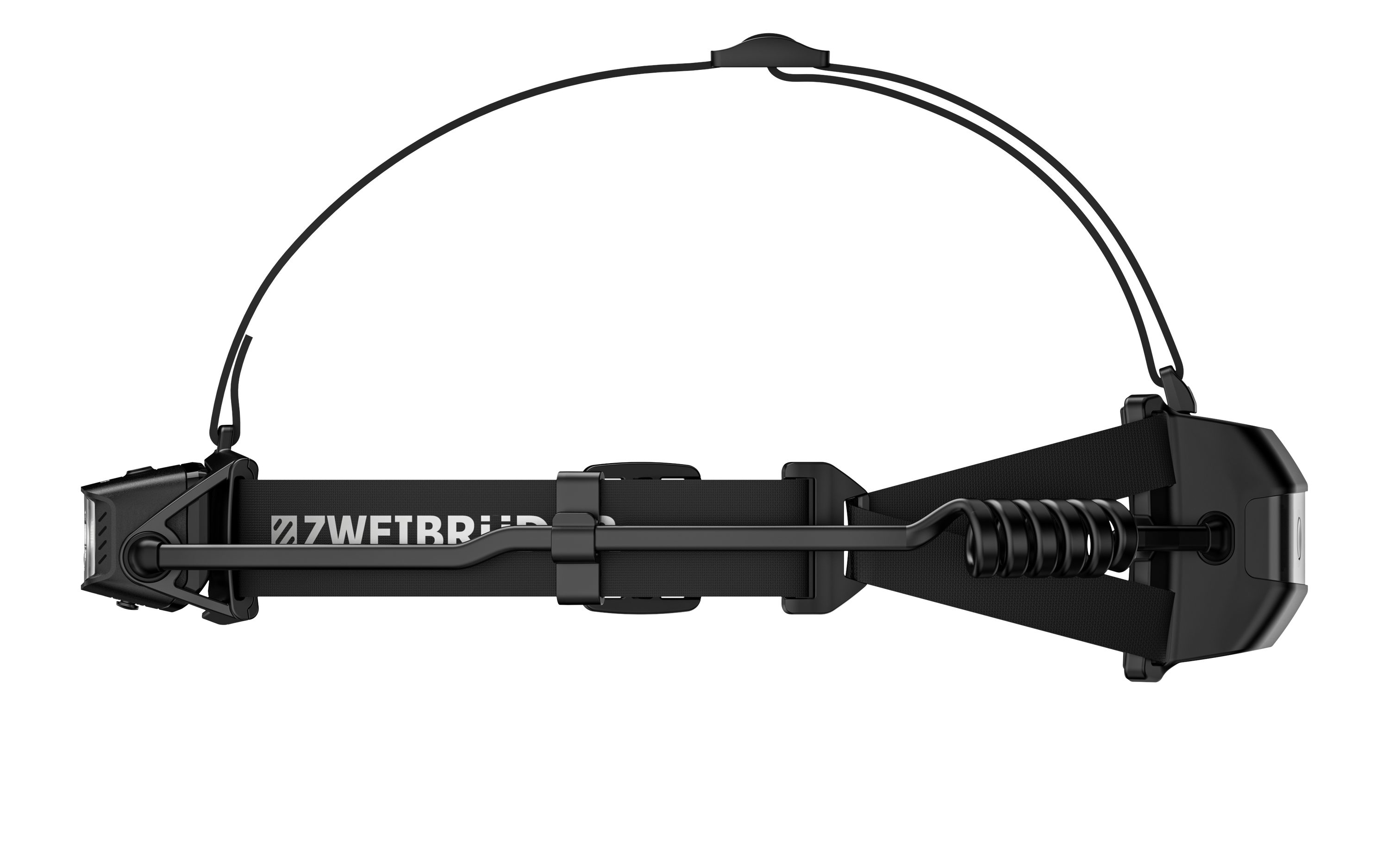 Zweibrüder LED Stirnlampe ZB11H, Focus-Function aufladbar / USB-C Aluminium Rotlicht + Rücklicht (rot)