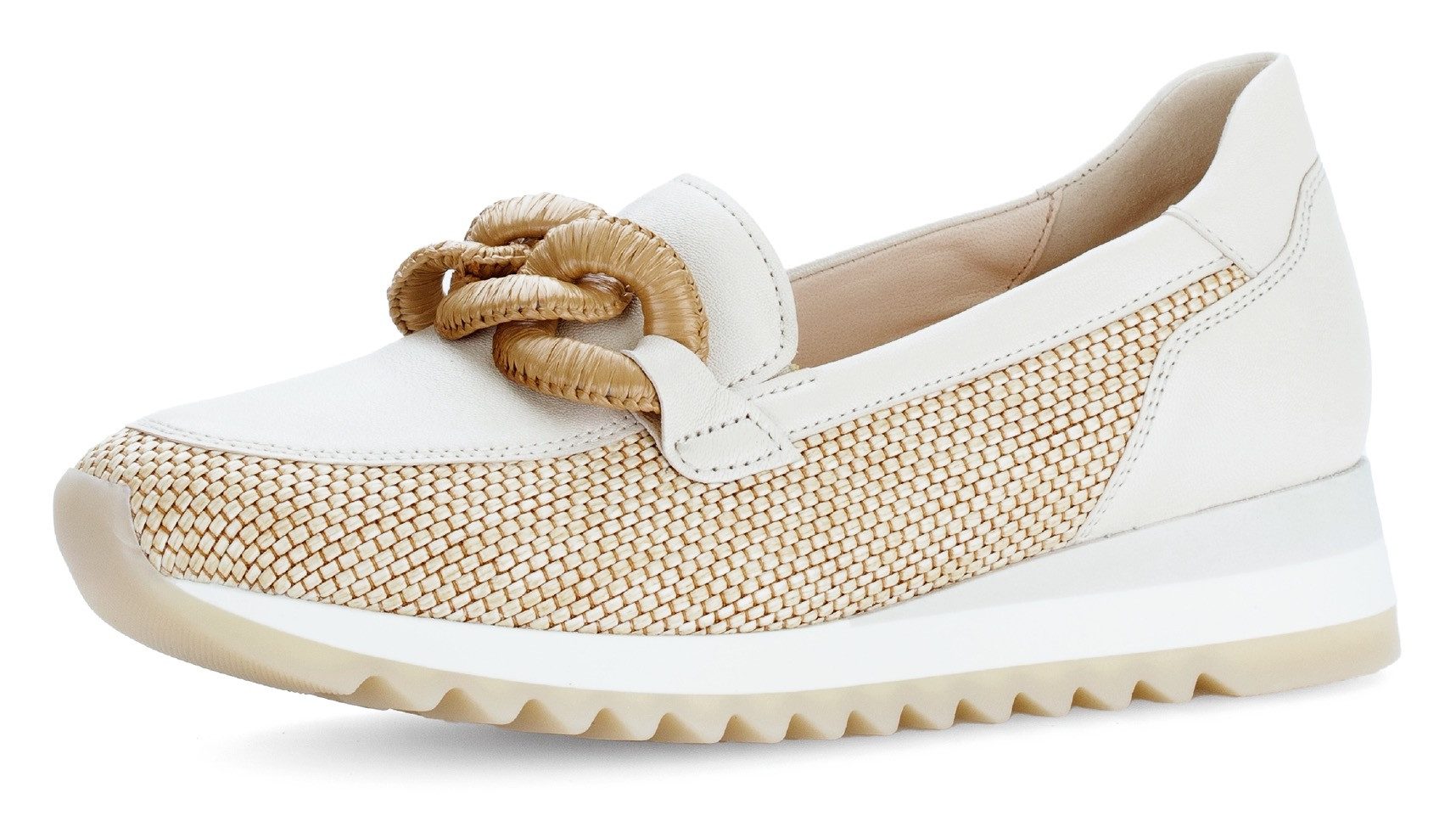 Gabor Slipper, Keilabsatz, Ballerina, Frühlingsschuh mit bezogener Zierkett günstig online kaufen