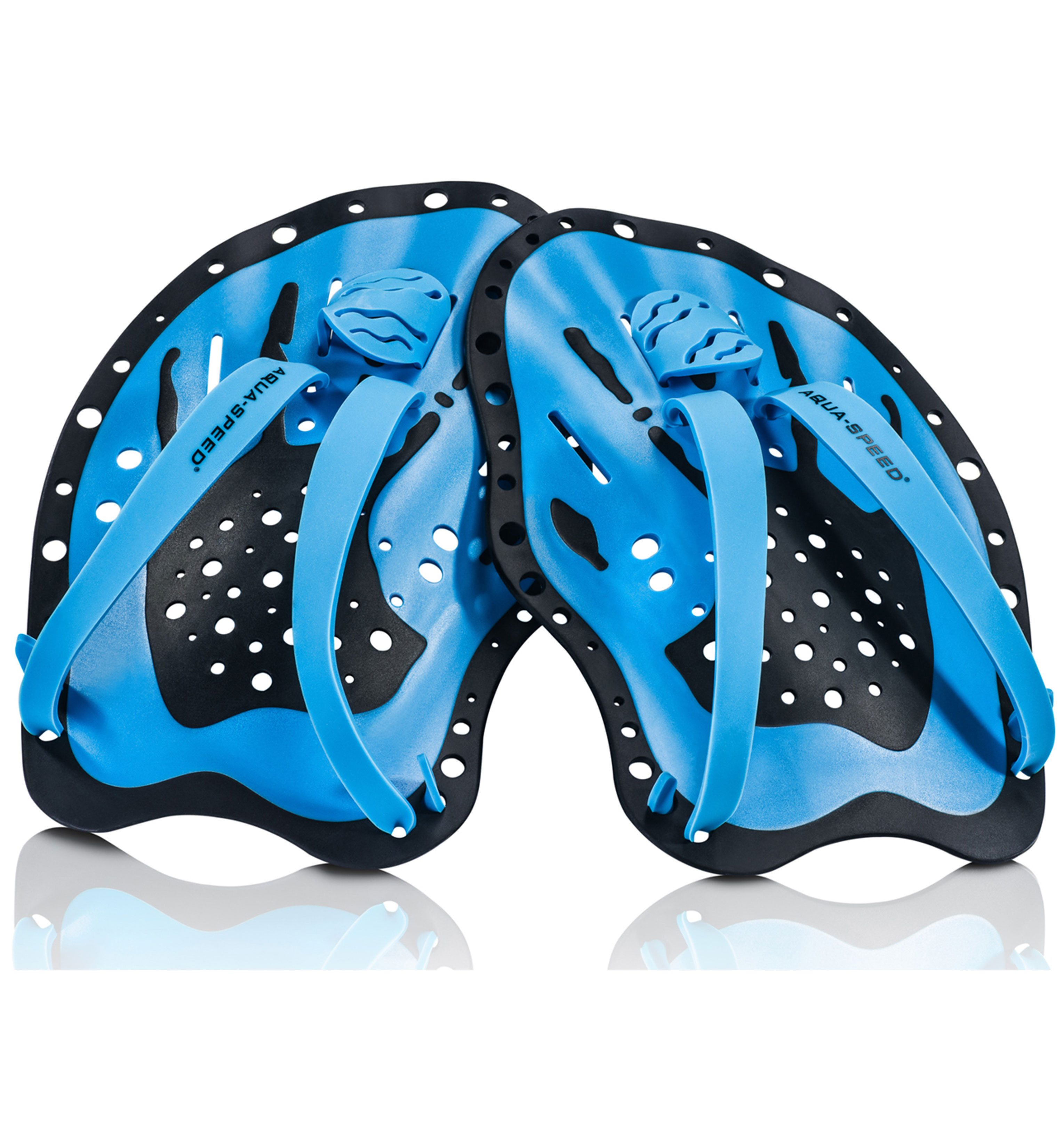 Aqua Speed Schwimmhilfe SWIM PADDLE – Schwimmpaddel für Technik & Kraft – blau-schwarz (Technikverbesserung & Kraftaufbau – Trainingshilfe für alle Schwimmstile), Optimale Wasserlage & Technikverbesserung bei regelmäßigem Training