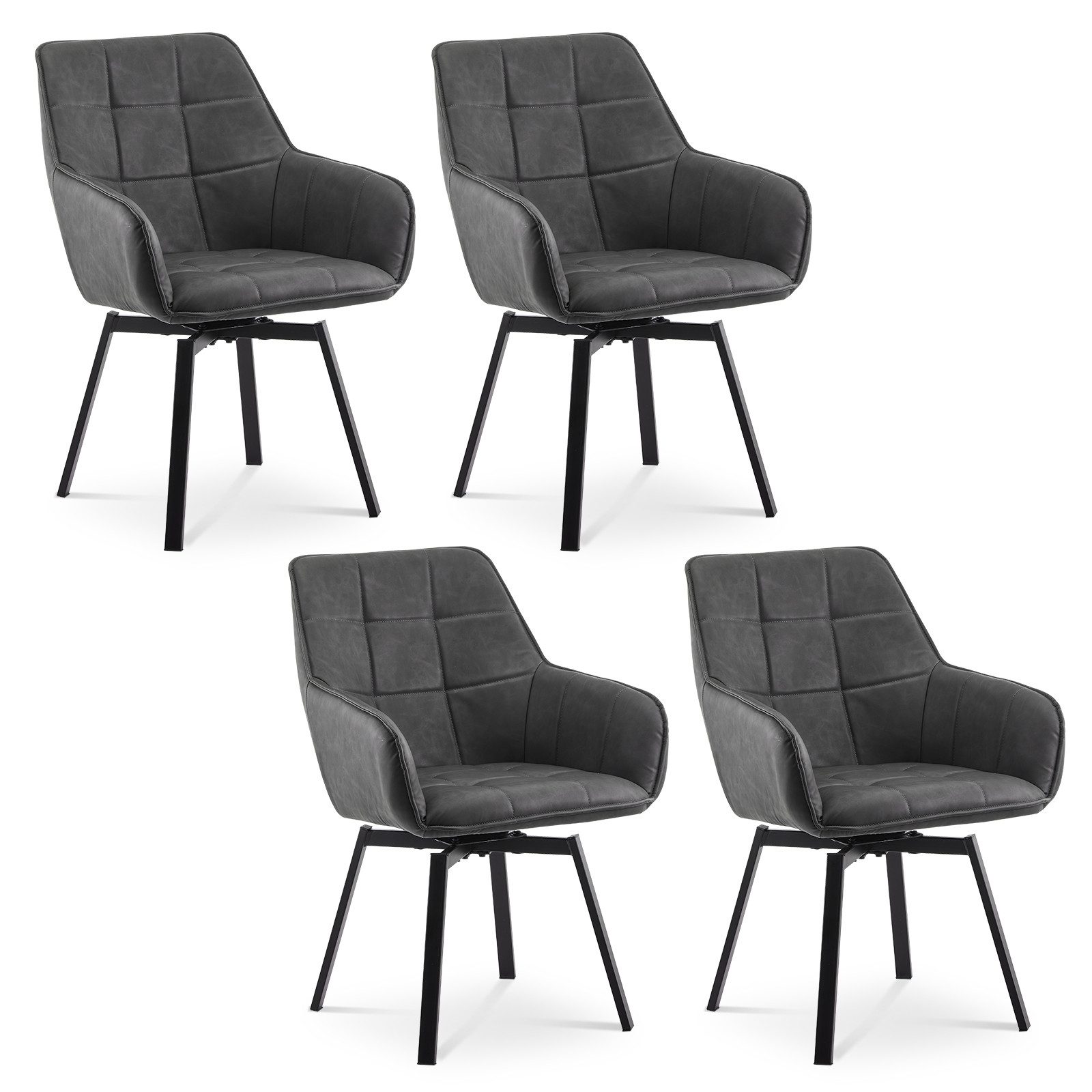 Ofcasa Esszimmerstuhl Kunstlederstühle (4er Set), Gepolsterter günstig online kaufen