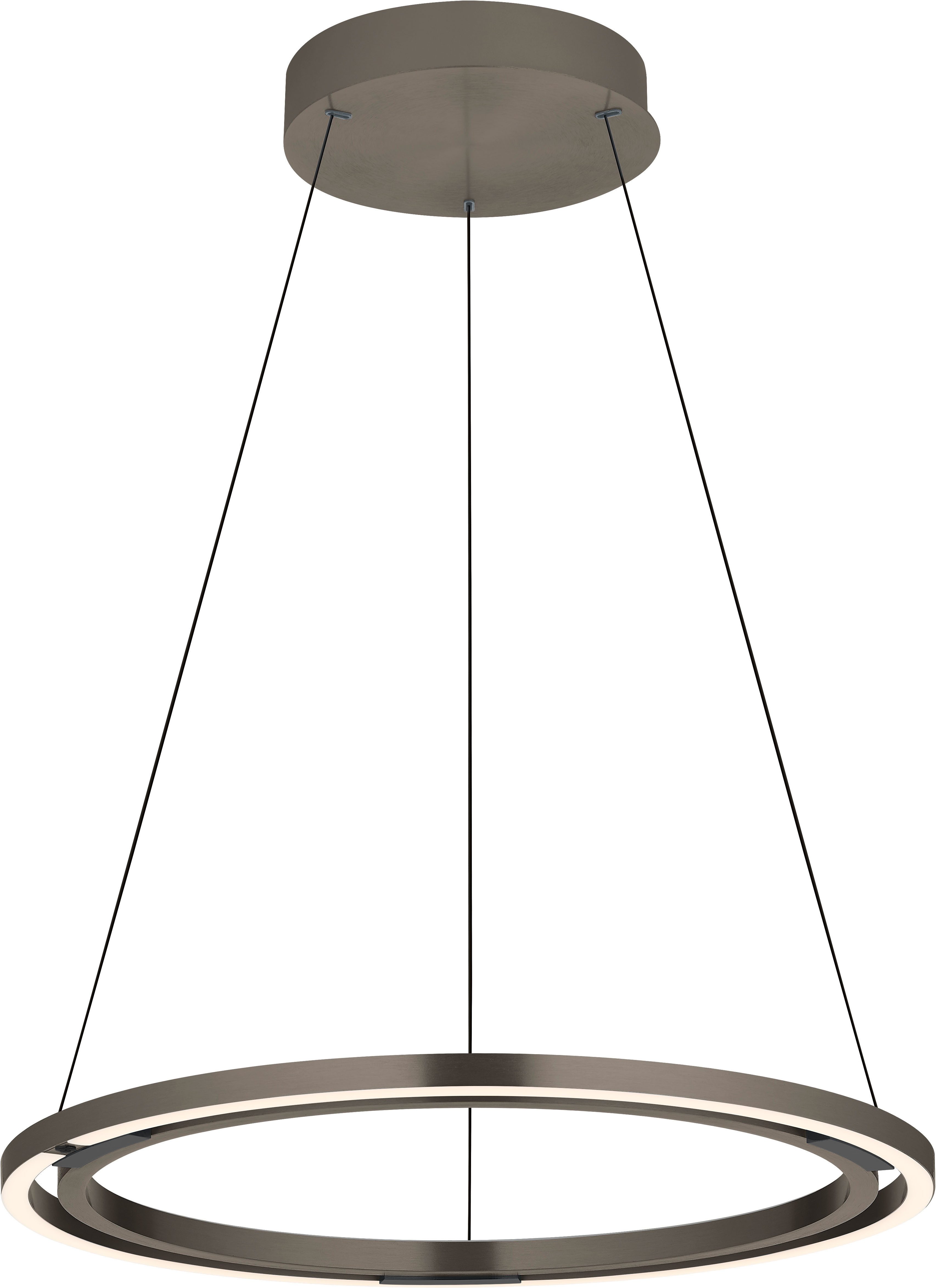 HELL höllisch gutes Licht LED Pendelleuchte RINGO, LED fest integriert, warmweiß - kaltweiß, Tastdimmer, 3-Stufen CCT, Stufenlos höhenverstellbar