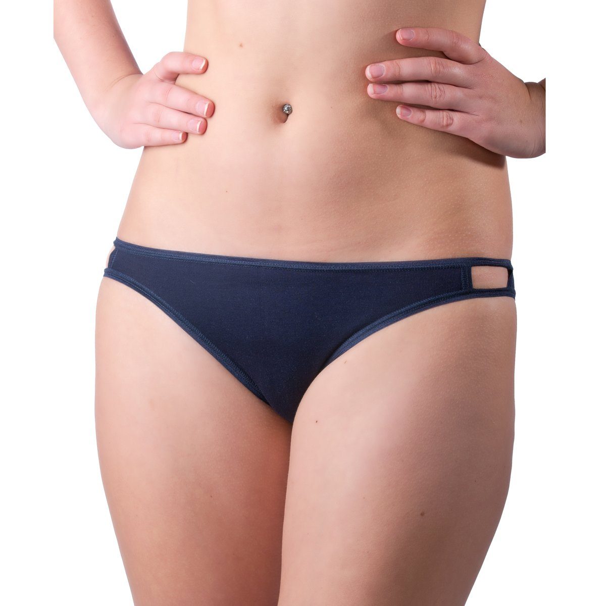 HERMKO Tangaslip 5040 5040 Damen Mini-Slip (Brazilian-Style) Cotton / Elastan