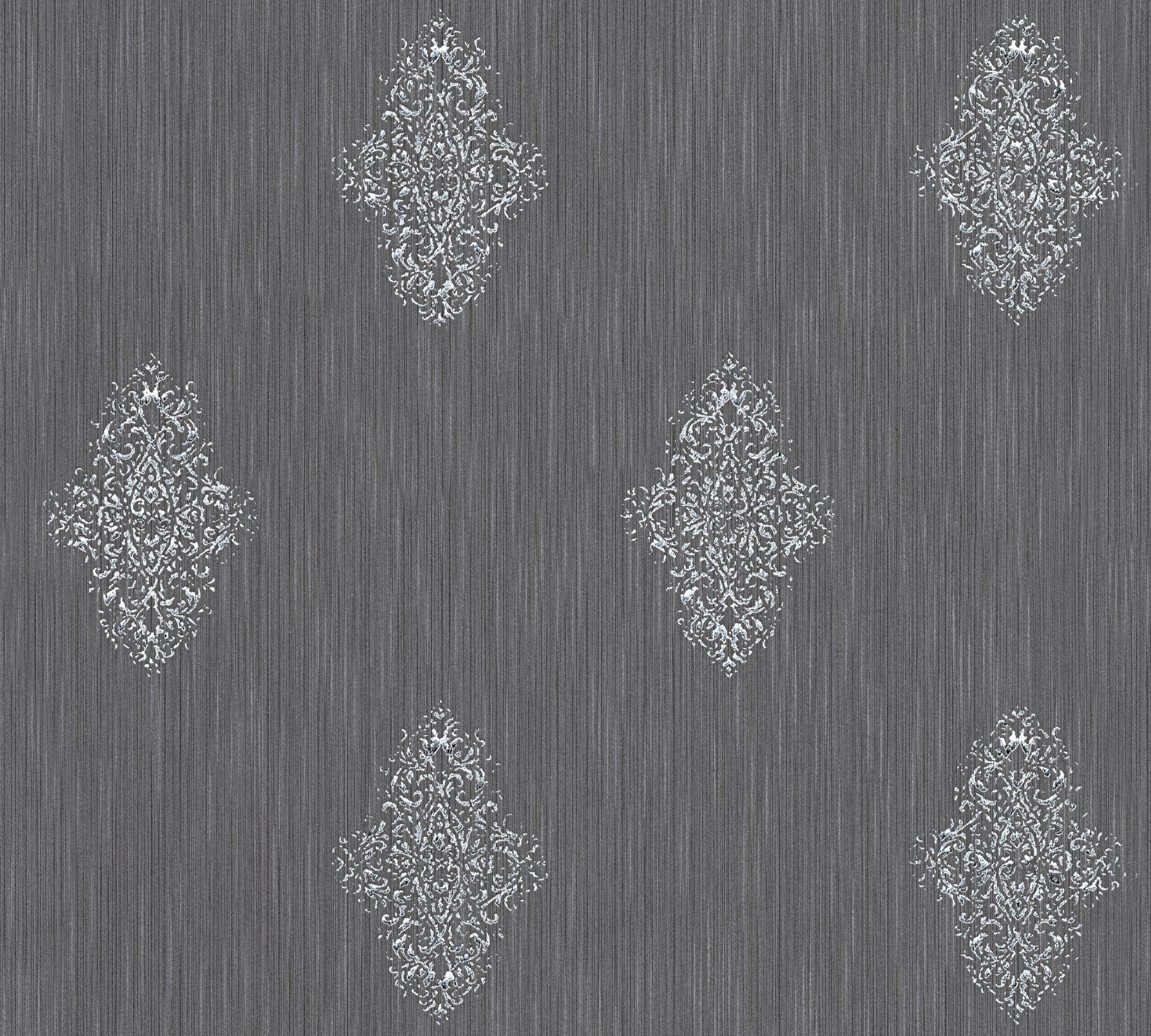 Architects Paper Textiltapete Luxury wallpaper, leicht strukturiert, Barock, gemustert, ornamental, Textil Tapete Barock Metallic Effekt Tapeten Wohnzimmer Schlafzimmer