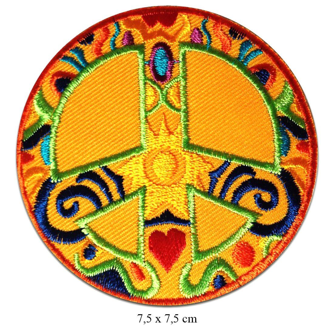 Catch the Patch Aufnäher Bügelbild, Aufbügler, Applikationen, Patches, Flicken, zum aufbügeln, Polyester, Hippie Set 5 Stück 