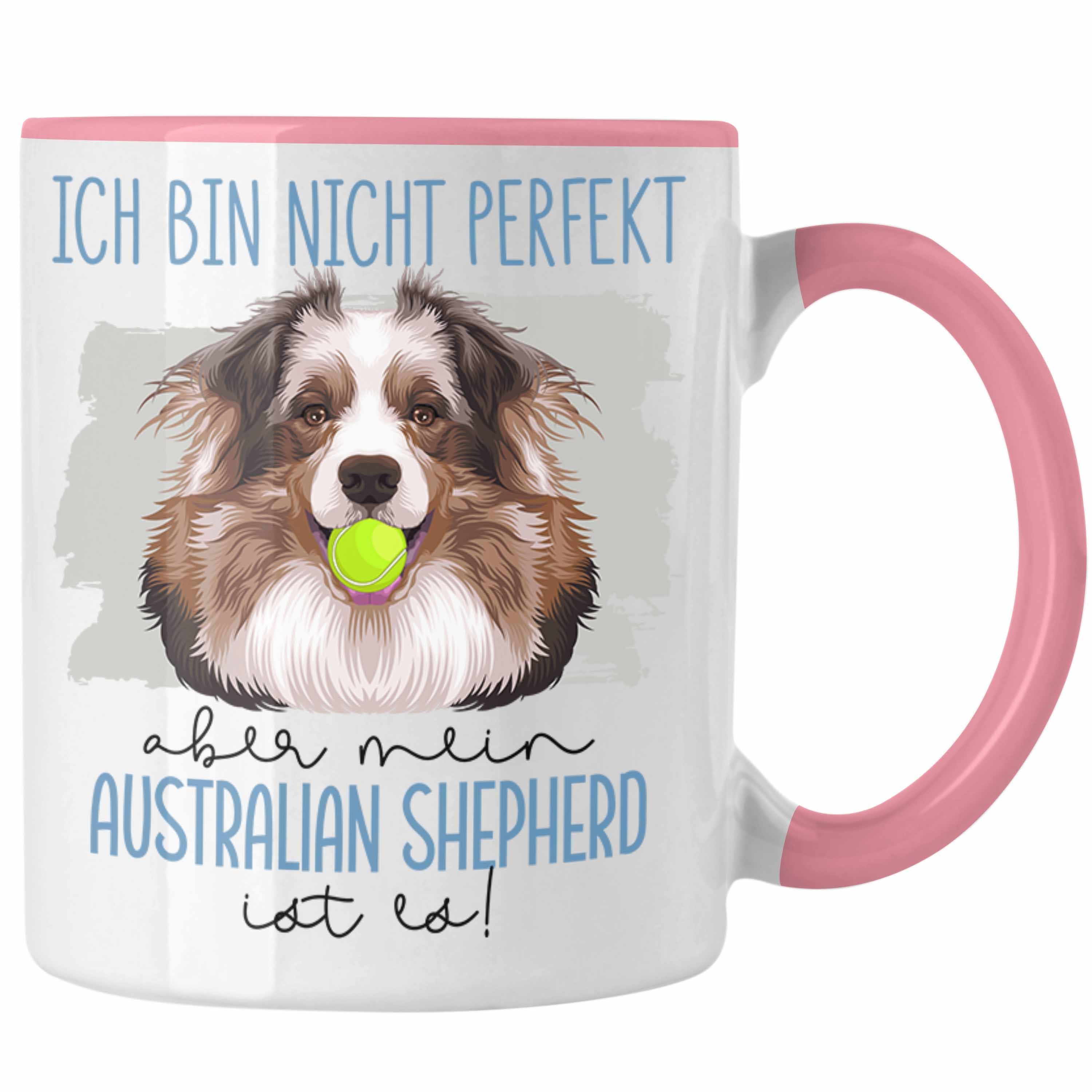 Besitzer Rosa Tasse Geschenk Tasse Trendation Australian Geschenkid Spruch Lustiger Shepherd