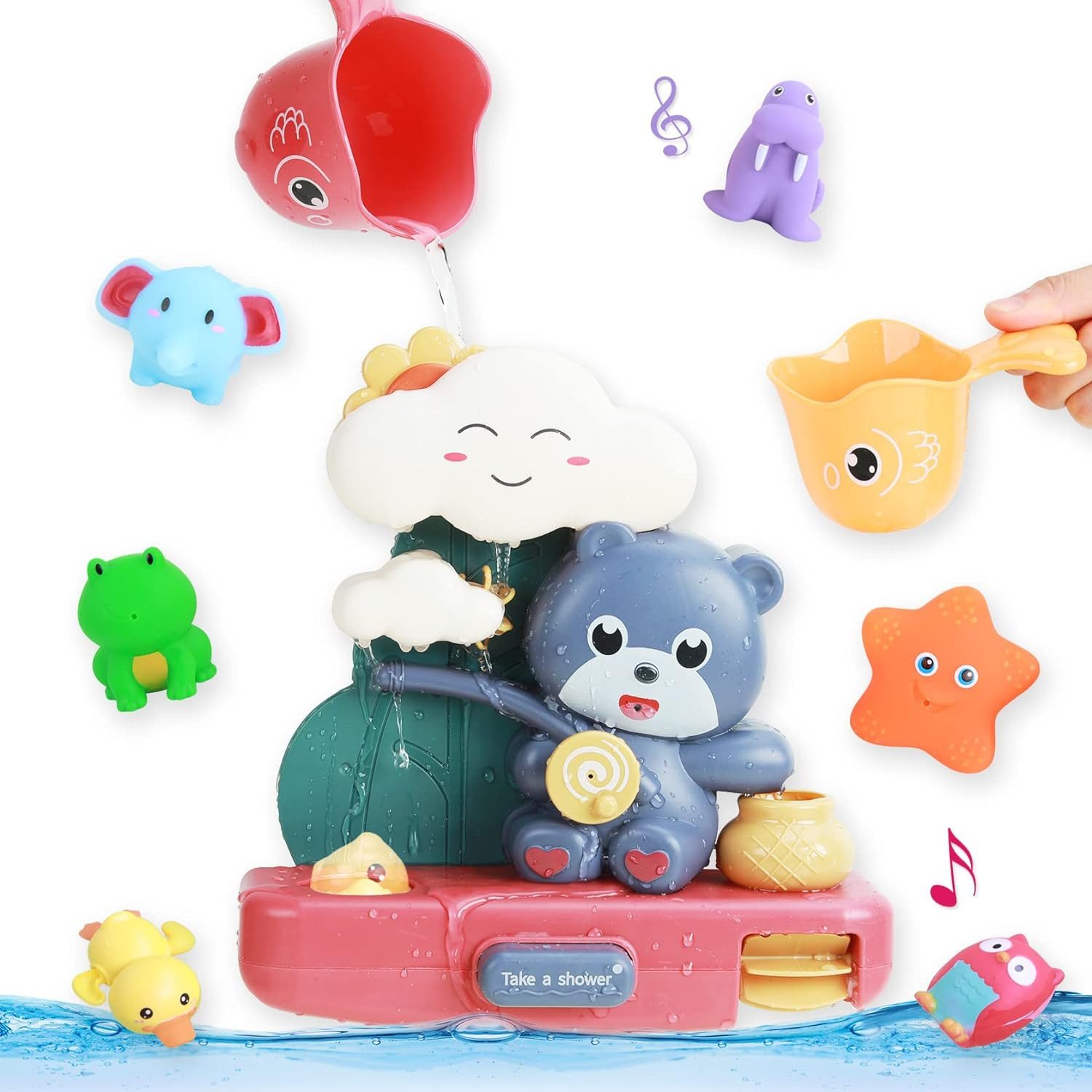 LA CUTE Badespielzeug Badespaß Interaktives Baby Wasserspielzeug-Set für Kl günstig online kaufen