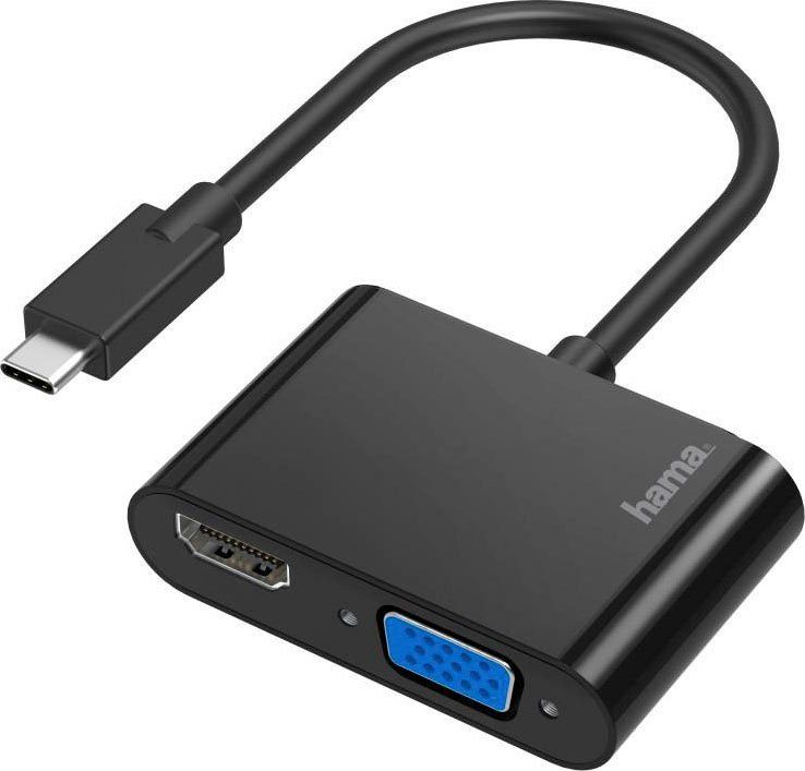 Video-Adapter 2in1 USB-C-Stecker-VGA & HDMI™-Buchse Ultra-HD 4K USB-Adapter