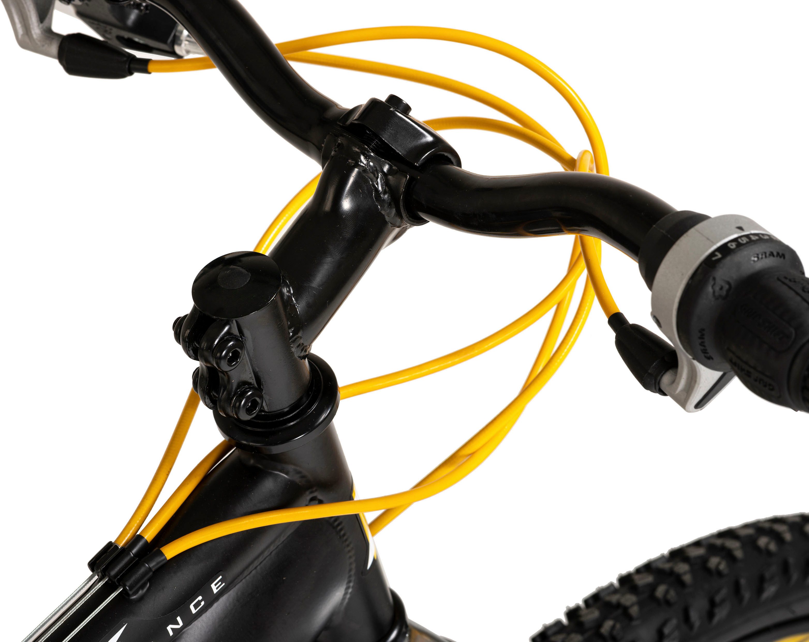 WYLD Mountain Bike Full Suspension 26'' Bliss Black-Yellow 21 Gears, 21-Speed, Derailleur Gears