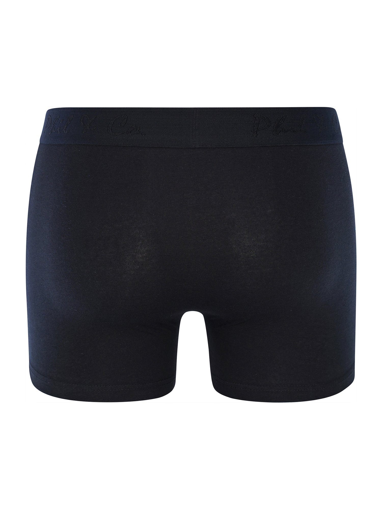 Phil & Co. Boxer Herren Männer Retroshorts Boxershorts Trunks (8-St) gedruckte Pflegehinweise Mehrpack – Bild 3 von 3