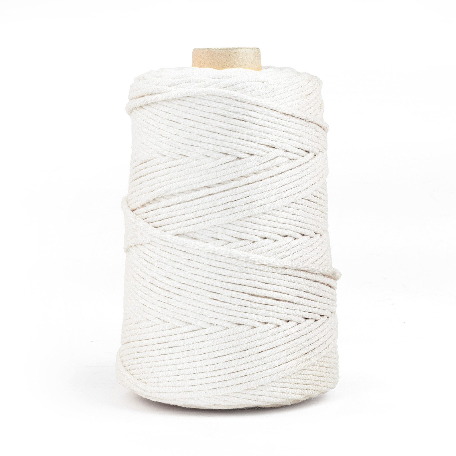DQ-PP DQ-PP MAKRAMEE GARN 200m, 3mm, 100% Baumwolle, Kordel Natur, DIY Nähgarn, Baumwollseil, Handwerk Dekoration, Baumwollgarn