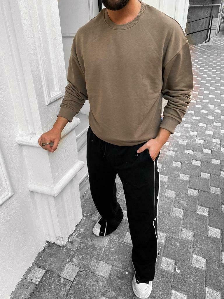Megaman Jeans Rundhalspullover Oversize Pullover Herren günstig online kaufen