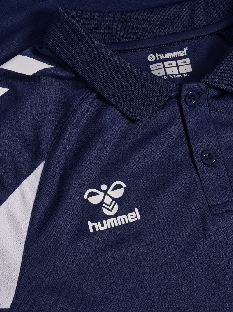 hummel Poloshirt hmlCORE 2.0 (100% rec. Polyester) marineblau/weiss Herren