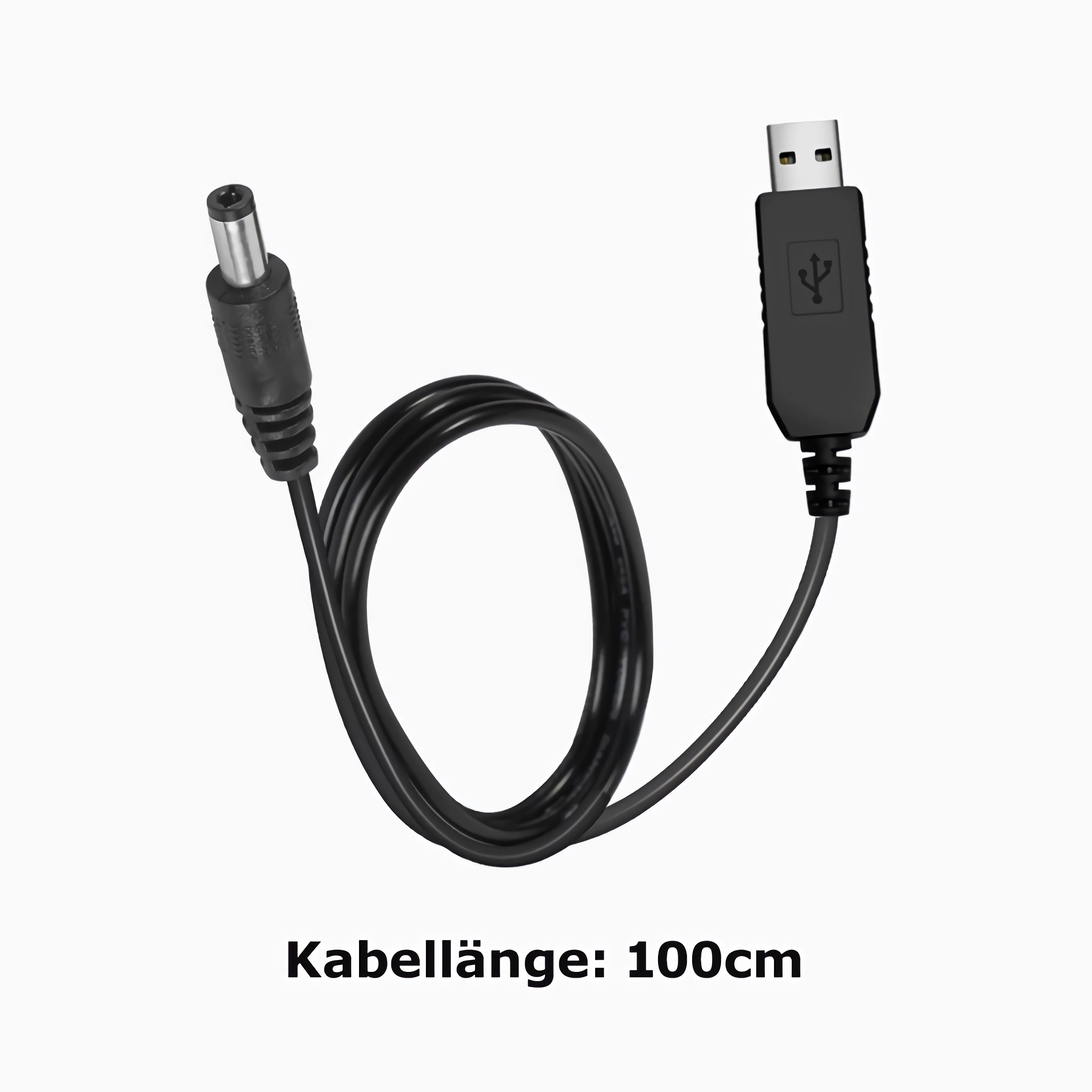 Bolwins L55 USB zu 4x AA Batterie Adapter 5V 100cm Kabel für Radio Led Gerät USB-Kabel
