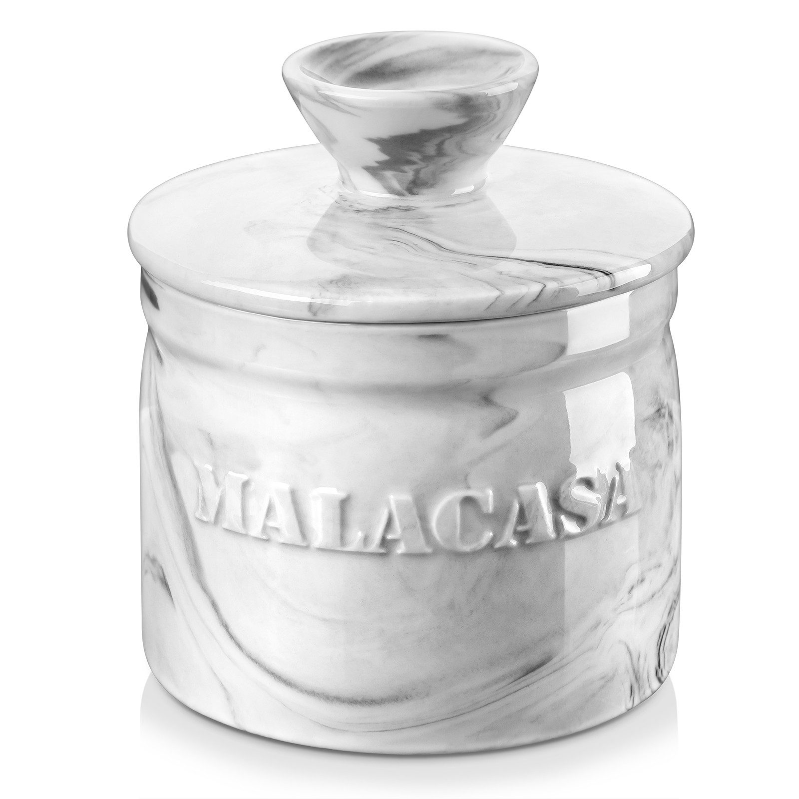 MALACASA Butterdose Französische Butterdose mit Wasserversiegelung, Porzellan mit Deckel, Porzellan, (1-tlg)