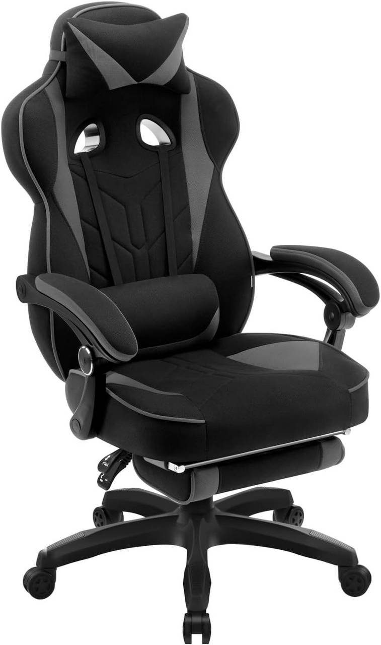 Woltu Gaming Stuhl 1 St atmungsaktiver Stoff Burostuhl ergonomisch