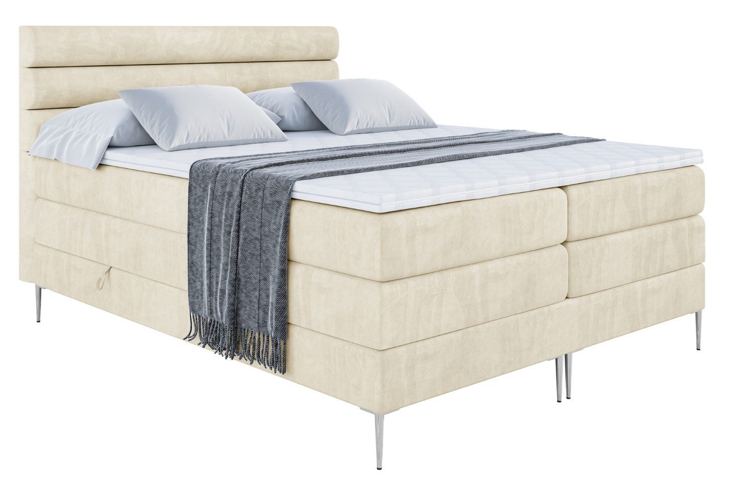 ALTDECOR Boxspringbett CELESTIA-F KING (Multipocket-Matratze H4, günstig online kaufen