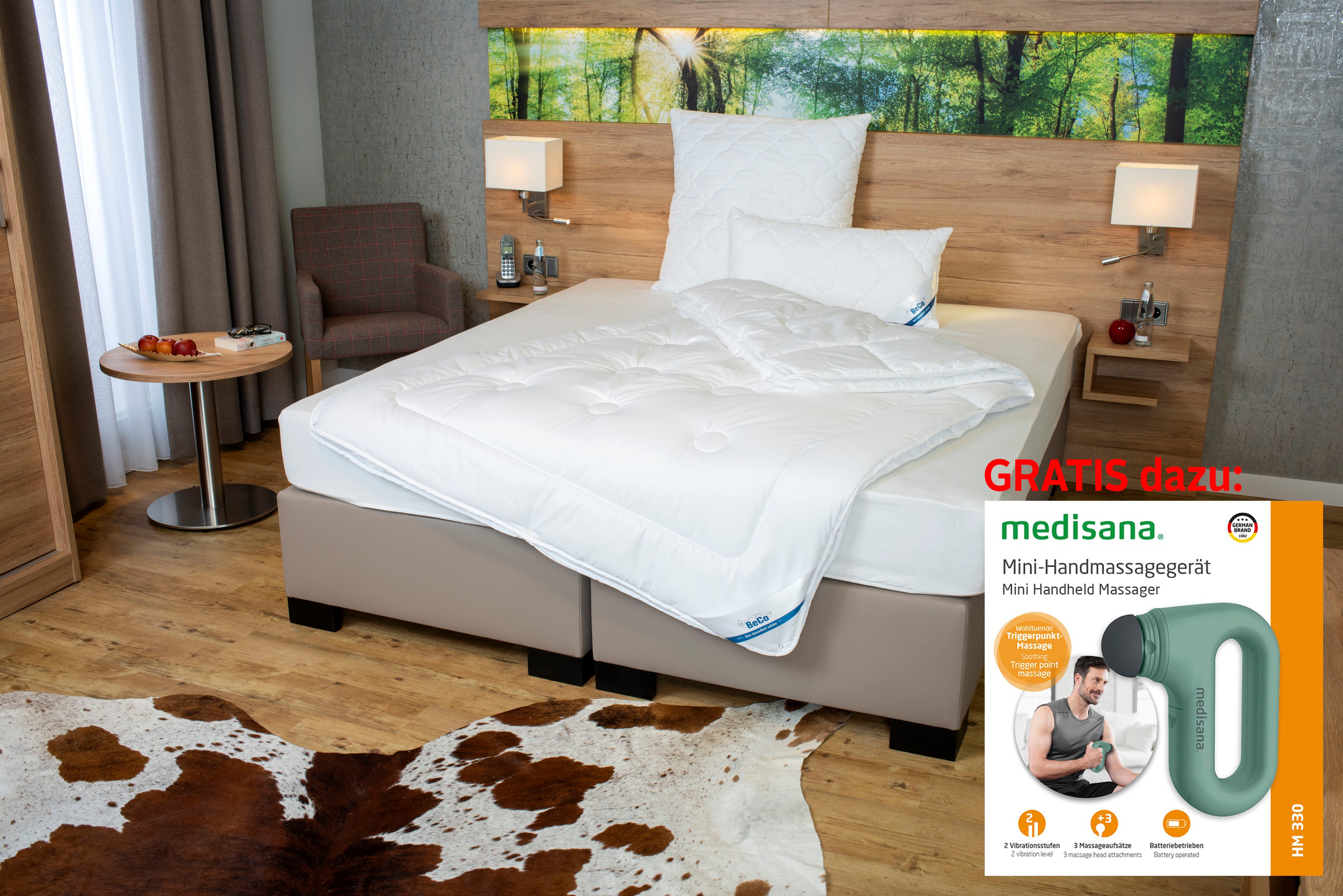 Beco Microfaserbettdecke + Microfaserkissen Royal Soft günstig online kaufen